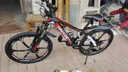 EG7山地自行车成人学生变速越野单车双减震赛车26寸青少年男女 六刀【升级减震 轻量铝架】黑红 24寸27速【适合：145-165CM】 实拍图