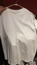 美特斯邦威男女同款t恤2025夏季新款基础简约百搭舒适短袖T恤上衣 雪白色 3XL 190 /108B 实拍图