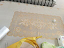 迪雅芝欧式桌布防水免手洗用PVC餐桌茶几长方形烫金塑料台布 烫金桌布120宽*160长 实拍图