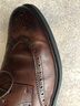 百丽（Belle）正装男鞋牛皮布洛克风商务婚鞋皮鞋正装鞋89183AM9 棕色 42 (260mm) 实拍图