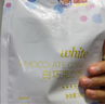 古缇思纯黑巧克力币纯可可脂烘焙原料松露生巧diy熔岩蛋糕淋面 纯脂白币（百变调色）袋装1000g 实拍图