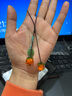 世韩 手机挂绳手链挂饰柿柿如意琉璃柿子汽车钥匙扣挂件手机链挂坠包包饰品创意U盘男女生手机防丢摔 实拍图