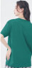 La Chapelle City拉夏贝尔纯棉短袖t恤女夏季2024年新款衣服女装休闲宽松半袖上衣 墨绿-弯线条 L(建议100-110斤) 实拍图