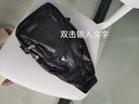 背包斜挎包男商务休闲皮面防水胸包时尚潮流男士单肩包大容量 黑色 实拍图