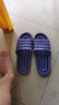 香缘树 浴室拖鞋酒店漏水镂空速干洗澡拖鞋男女情侣家用夏天防滑凉拖鞋 藏青 42/43(建议41-42码穿) 实拍图