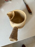 瓷牌茗茶具（cipaiming teaset）围炉煮茶家用全套配件罐罐茶煮茶壶室内炭火炉烤红薯 条纹《月颜》侧把壶 700ml 实拍图