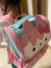 小虫家 书包女生小学生一年级女孩女童轻便大容量儿童双肩背包2026新款 粉蓝兔书包+笔袋（1-3年级） 实拍图