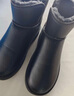 回力雪地靴子男棉鞋冬季保暖加绒加厚中筒棉靴男士皮面防滑休闲鞋子男 灰色 【保暖皮面】 41 实拍图