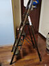 杜邦（DU PONT）铝合金梯子家用多功能登高梯加厚人字梯折叠梯扶梯楼梯爬步伸缩梯 香槟色四步铝梯 实拍图