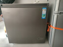 海尔（Haier）无需除霜一级能效家用冷柜节能小冰柜冷藏冷冻两用商用冷冻柜非无霜省电海尔冰柜 钢板内胆丨钛金灰外观 199L 实拍图