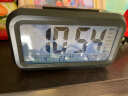 BBA闹钟 锂电充电款智能电子感光闹铃儿童学生专用时钟 黑色语音报时 晒单实拍图