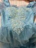 塞德勒蓝色晚礼服女2023新款宴会气质长袖轻奢小众高端演出艺考裙 蓝色 L (建议106-115斤) 晒单实拍图