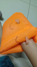 成人儿童游泳圈手臂圈学游泳装备水袖气囊男女宝宝泳袖浮漂神器 【漏气包赔】橙色1对装带气筒 实拍图