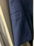 罗蒙（ROMON）西服男士小西装外套职业正装修身休闲伴郎服 藏青色XL 实拍图