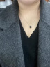 Gryan轻奢四叶草项链女生手链时尚饰品七夕情人节生日礼物送女友老婆 四叶草黑玛瑙项链 精美礼盒装 实拍图