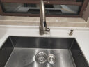 摩恩（MOEN）厨房水槽皂液器洗洁精瓶子不锈钢全铜原装配件按压器细挑7011 7029SL拉丝ABS料 300毫升容量 晒单实拍图
