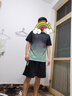 步锐特运动套装男夏季跑步健身服冰丝速干短袖羽毛球服篮球短裤速干衣 绿色套装 XL（推荐体重110-130斤） 实拍图