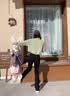 红蜻蜓牛仔裤女新款女装2026年春秋新款高腰休闲微喇叭裤阔脚女士裤子女 黑色长裤 L 实拍图