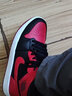 耐克（NIKE）【尖货】男女鞋Air Jordan mid aj1情侣新款运动休闲板鞋篮球鞋 554725/554724-074 黑红 40.5 实拍图