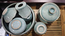 金镶玉 仿宋汝窑茶洗  茶道水洗家用杯洗建盏洗茶洗缸陶瓷功夫茶具配件 雁影冰片汝窑茶洗 实拍图
