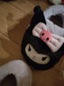 Hello Kitty女童棉鞋冬儿童室内家居鞋小孩保暖亲子棉拖鞋 库洛米紫 32-33码 实拍图