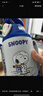 史努比（SNOOPY）儿童保温杯吸管倒水两用学生水杯316不锈钢带杯套水壶杯子500ML蓝 实拍图