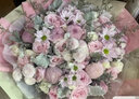 冉子花坊鲜花速递香槟玫瑰百合混搭花束向日葵同城配送生日礼物 韩式粉玫瑰绣球花束 实拍图