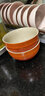 酷彩（Le Creuset）炻瓷米饭碗 汤碗 面碗 沙拉碗 家用碗套装大碗彩虹系列渐变色 11.8cm米饭碗桔色 实拍图