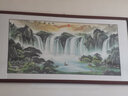 风水怡情旭日东升国画山水画手绘客厅装饰画沙发背景墙办公室挂画靠山字画 旭日东升A 实木画框 125*63cm【升级版】 实拍图