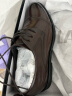 海澜之家（HLA）商务休闲皮鞋男头层牛皮中青年德比鞋HAAPXM1AC10017 棕色42 实拍图