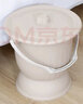 呈爱痰盂加大加厚可坐人便盆女士尿壶成人尿桶带盖密封防臭夜壶坐便器 加大号(6L)卡其色 实拍图