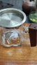 雅集茶具木把沉玺公道杯耐热玻璃带过滤茶漏茶道杯茶水分茶器350ml 实拍图