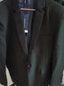 罗蒙（ROMON）西服套装男春秋季商务修身西装男士正装结婚礼服男装 黑色3XL 实拍图