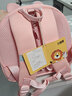 小虫家儿童幼儿园书包男童女孩兔子外出春游宝宝防走失背包女童3超萌2岁 粉兔大号（适合身高90-130cm） 实拍图