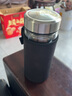 索赫玻璃杯大容量双层隔热保温水杯男士商务喝茶杯子办公杯带茶漏泡茶 刚本色500ml+杯套 实拍图