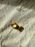 潮宏基御范金足金黄金耳环女耳饰送女友情人节礼物计价 约2.65g 实拍图