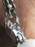 芯奢龙骨手链男士潮流嘻哈韩版学生手环龙形本命年手饰纪念生日礼物 银色 实拍图
