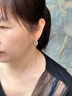COISE老人耳环妈妈999足银国潮中式耳圈耳饰耳坠生日礼物送长辈婆婆 老人银耳环龙凤福 加大版 实拍图