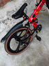 永久（FOREVER）儿童自行车6-10-12-15岁青少年折叠越野山地车学生单车男女脚踏车 路虎红色一体轮变速 22寸适合身高145-160cm 实拍图