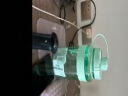 希乐 塑料运动水杯大容量学生夏季健身水壶吸管杯大肚杯粉蓝1500ml 实拍图