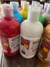 蒙玛特水粉颜料大瓶500ml可水洗儿童手指画水粉画白色颜料套装12色进阶CS-12S500JJ美育工具 实拍图