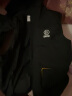 鸿星尔克新款男童羽绒马甲中大童休闲舒适保暖儿童马甲外套 正黑 170 实拍图