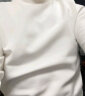 布先生小高领加厚保暖长袖打底白色T恤男士23秋冬纯色打底衫上衣KT01878 【小高领】象牙白 XXL/185 实拍图