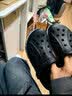 卡骆驰（CROCS）洞洞鞋贝雅卡骆班男鞋夏新款户外平底拖鞋沙滩鞋涉水鞋凉鞋205089 黑色/白色/正码正拍/拍前联系客服 36-37 (220mm) M4W6 实拍图