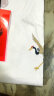 简拓夏季薄款中国风重工刺绣纯棉短袖T恤 学生情侣装体恤男大码半袖衫 858白色 3XL 实拍图