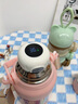 名居派德国保温杯婴幼儿冲奶外出调泡奶粉宝宝带温度显示的恒温45度水壶 樱花粉【智能显温316】+背带  900ml 实拍图