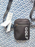 高尔夫（GOLF）单肩包男斜挎包轻便男士小包户外休闲运动包手机挎包小背包 黑色 实拍图