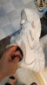 七波辉（7-PE）男童运动鞋白色女童小白鞋2024春夏款中大童鞋子白色38 晒单实拍图