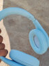 fingertime2023新款P9无线头戴式蓝牙耳机降噪耳麦音乐运动跑步游戏女学生电脑手机超长续航IOS适用苹果安卓 碧落蓝 实拍图