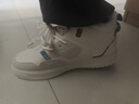 韩谈【单绒可选】高帮男鞋秋冬季休闲板鞋增高鞋子男运动潮鞋男款棉鞋 米色【加绒款】T019M 41 实拍图